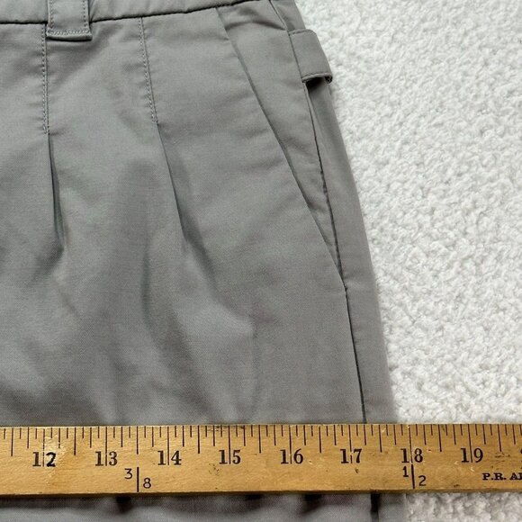 Elevenses Anthropologie Women's Front Zip Adjustable Buckle Straps Skirt 2 Gray - Picture 7 of 10